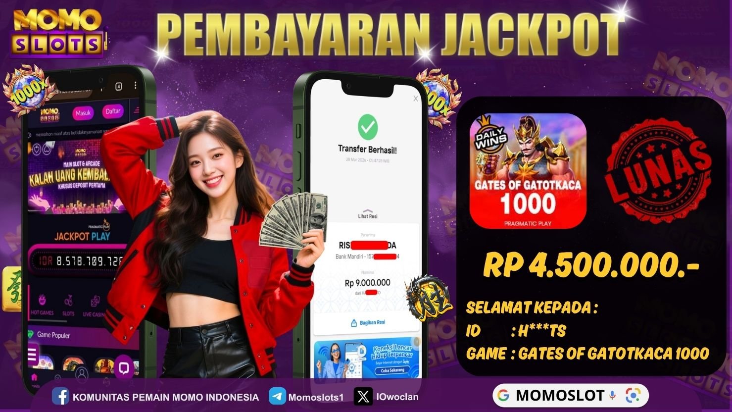 MOMOSLOTS JACKPOT SLOT GATES OF GATOTKACA 1000
